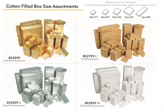 Cotton Filed Box Size Assortments