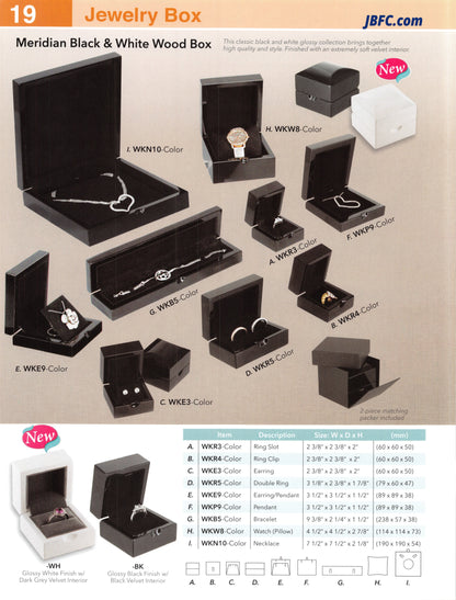 Meridian Black & White Wood Box