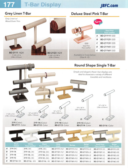 Round Shape Single T-Bar