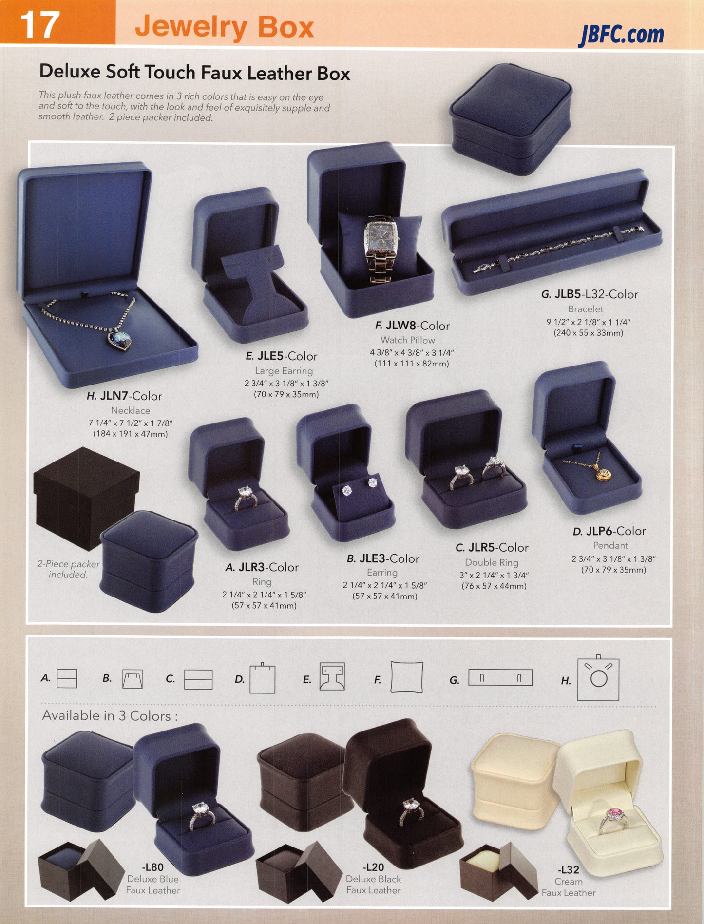 Deluxe Soft Touch Faux Leather Box