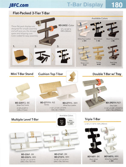 Flat-Packed 3-Tier T-Bar