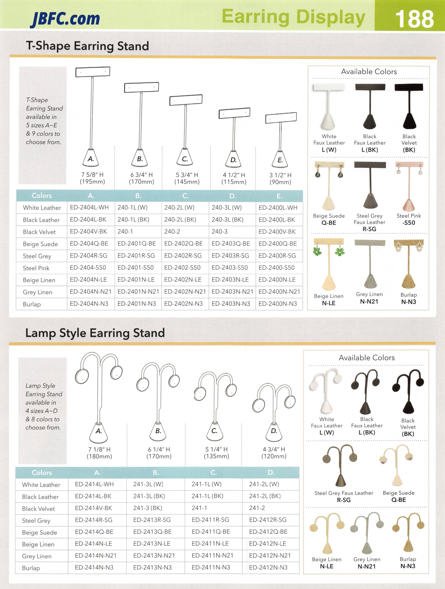 Lamp Style Earring Stand