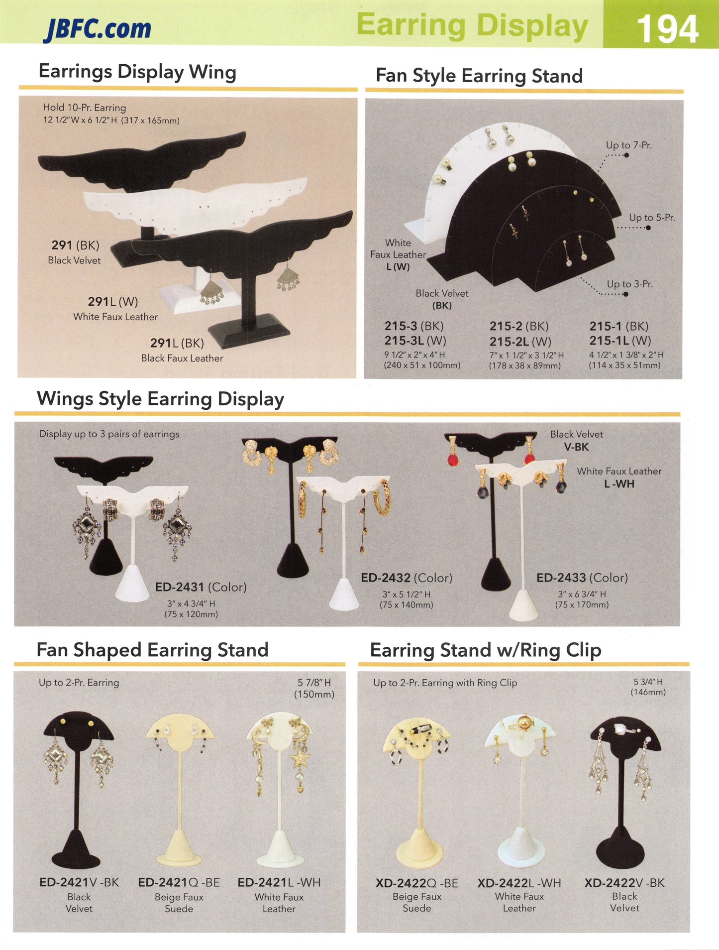 Fan Shaped Earring Stand