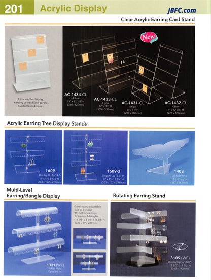 Clear Acrylic Earring Card Stand
