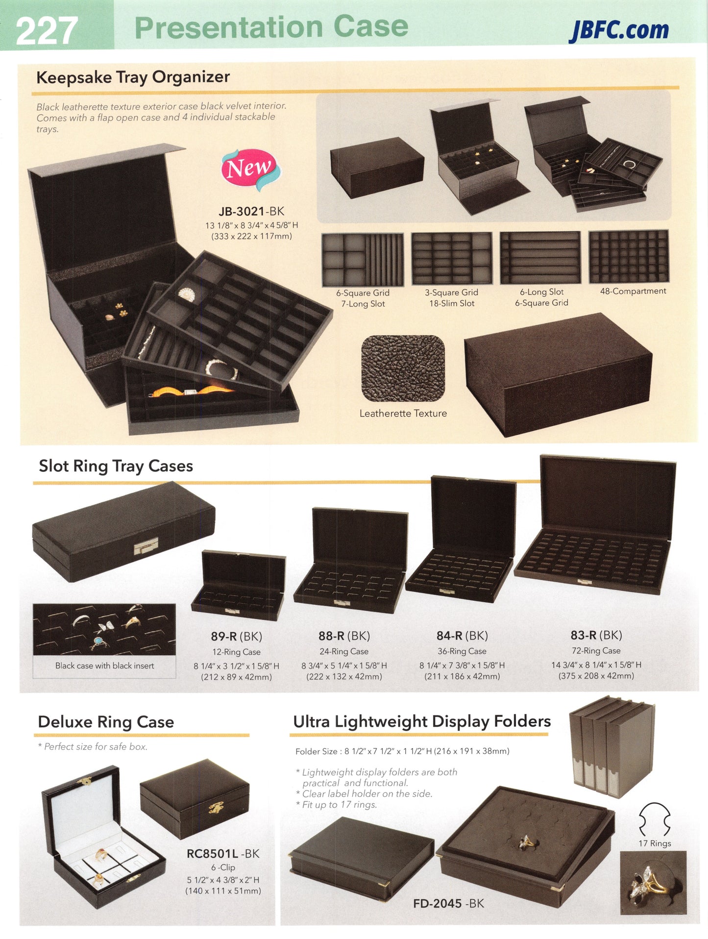 Slot Ring Tray Cases