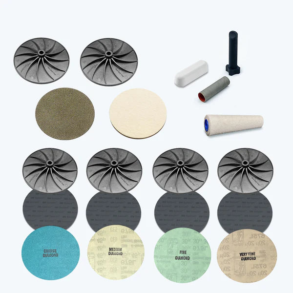 JoolTool - Flat Top - Inside-Outside Glass Grinding & Polishing Kit