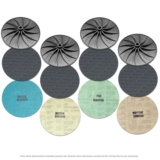 JoolTool - Flat Top - Sanding Diamond Abrasives - Mounted