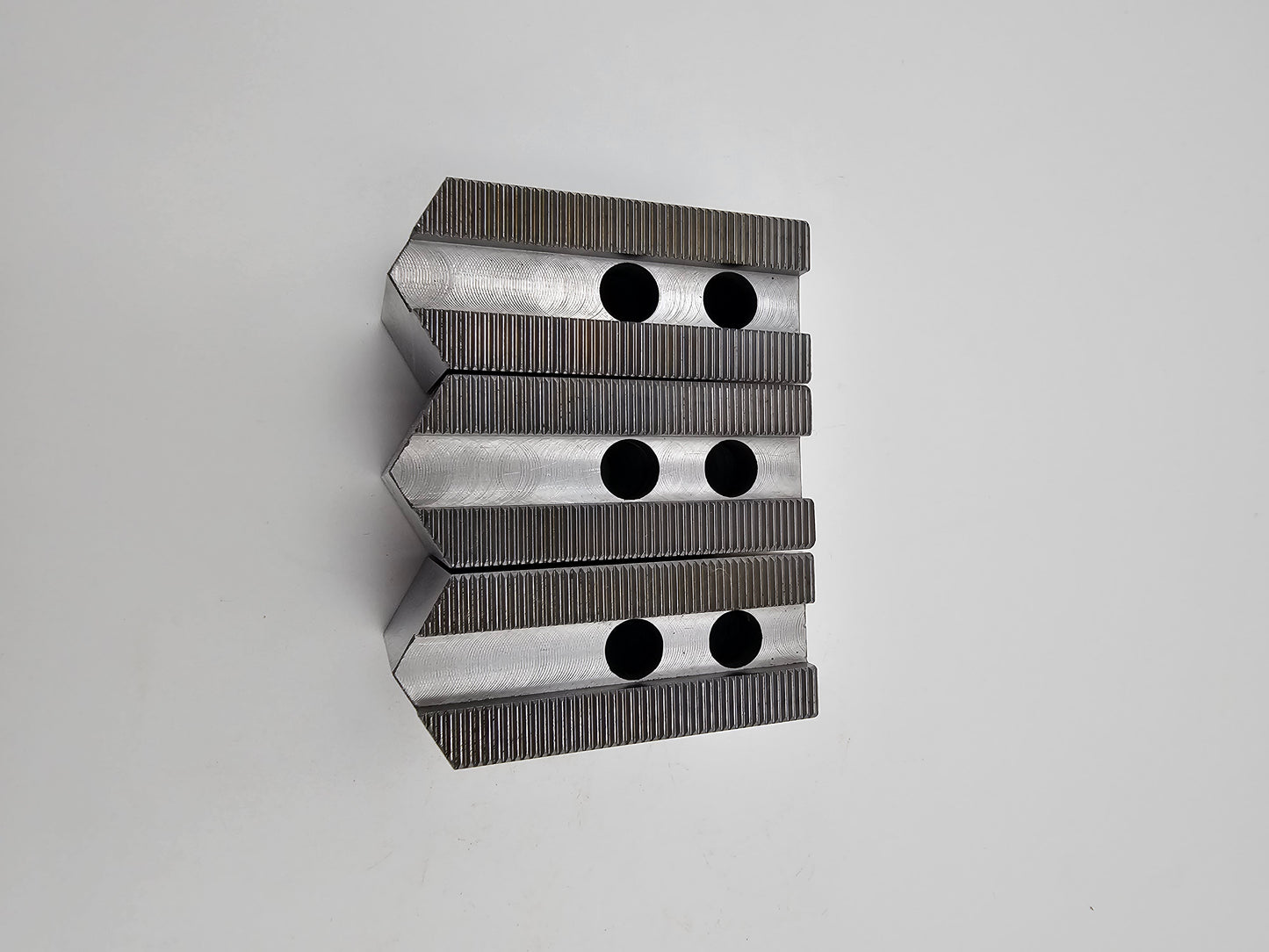 6" Serrated Chuck Jaws - 1.5mm x 60 degree - Pointed - Set of 3 pcs.