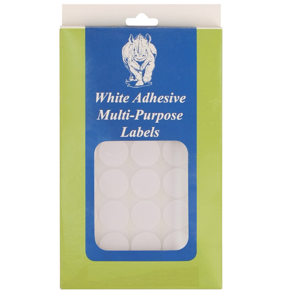 Self Adhesive White Plain Labels — 1/2″ x 3/8″ — 1,040 Labels/Box — White