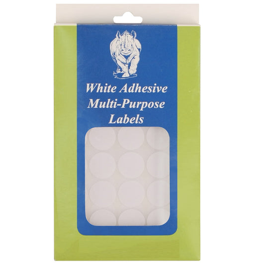 Self Adhesive White Plain Labels — 1/2″ x 1″ (13 x 25mm) — 1,020 Labels/Box — White