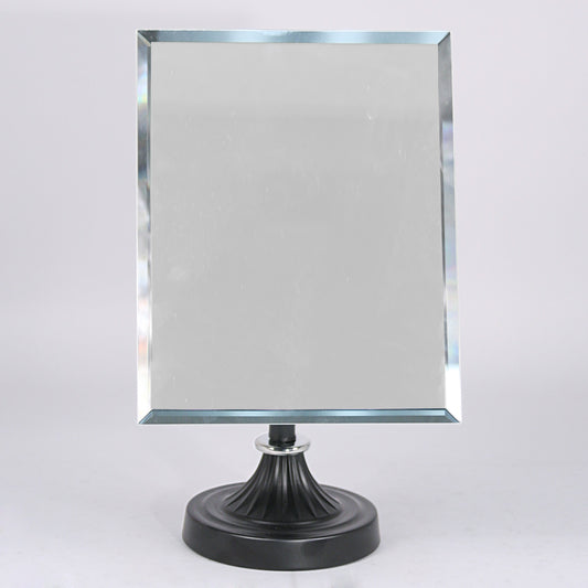 Adjustable Mirror w/ Metal Base — Rectangular — 8 3/4 x 5 1/2 x 15 3/4" H — Black Finish