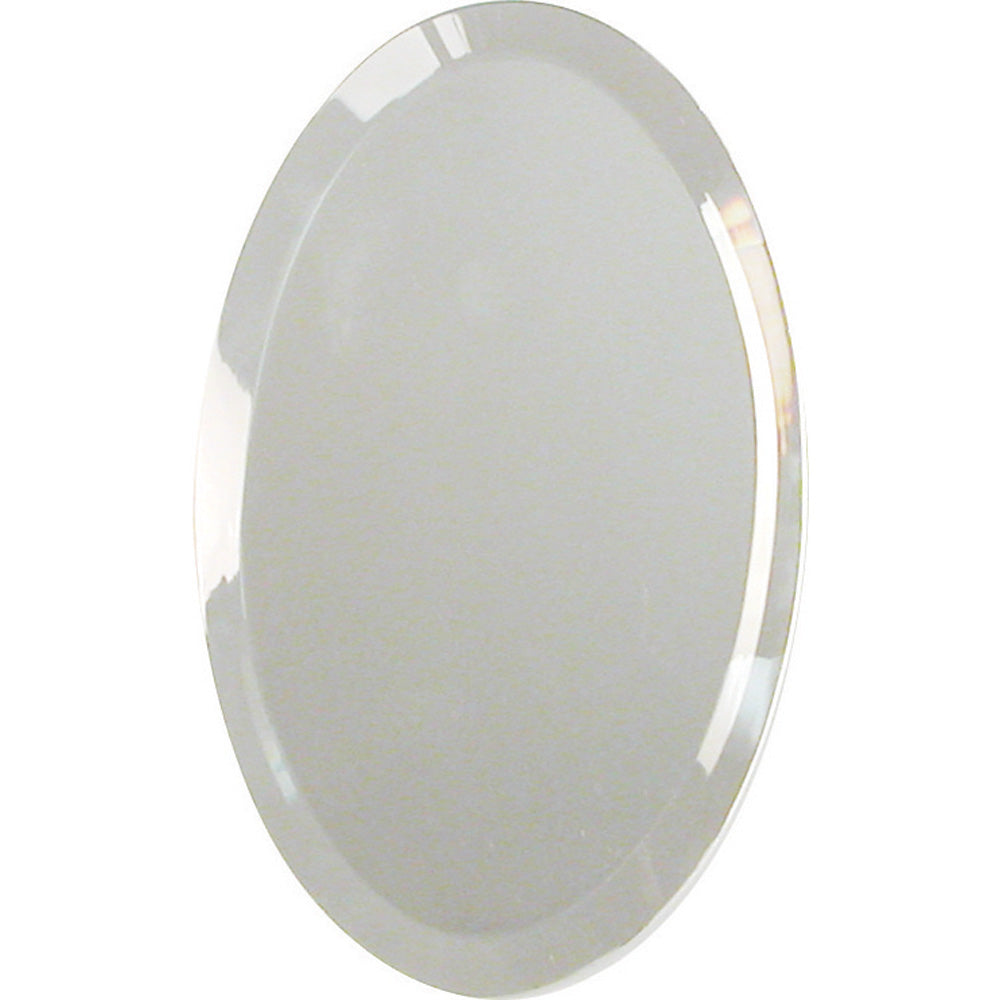Mirror Platform — Oval — 2 x 3" (51 x 76mm) — Clear Glass