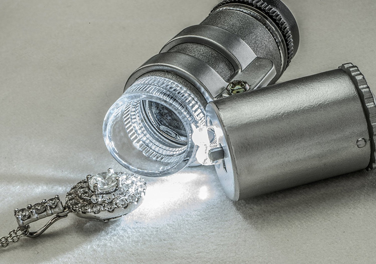16X Illuminated Adjustable Focus Mini Microscope