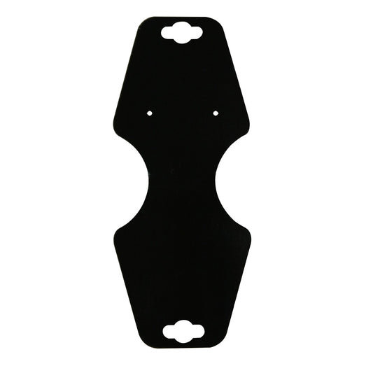 Necklace/Earring Foldover Card — Black