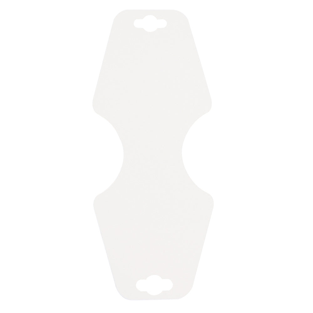 Necklace/Earring Foldover Card — White