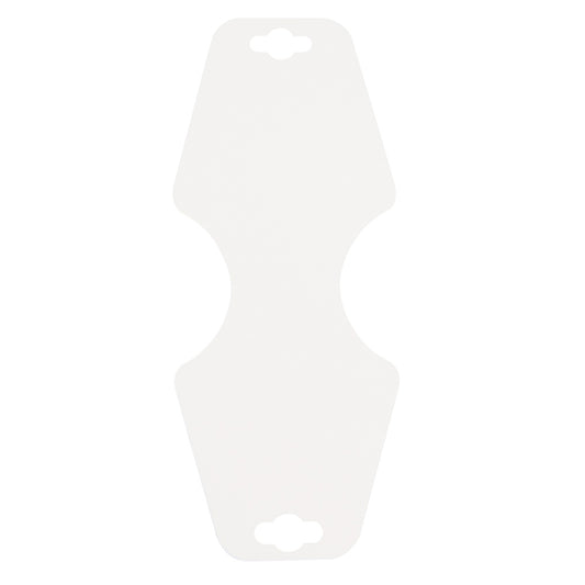 Necklace/Earring Foldover Card — White