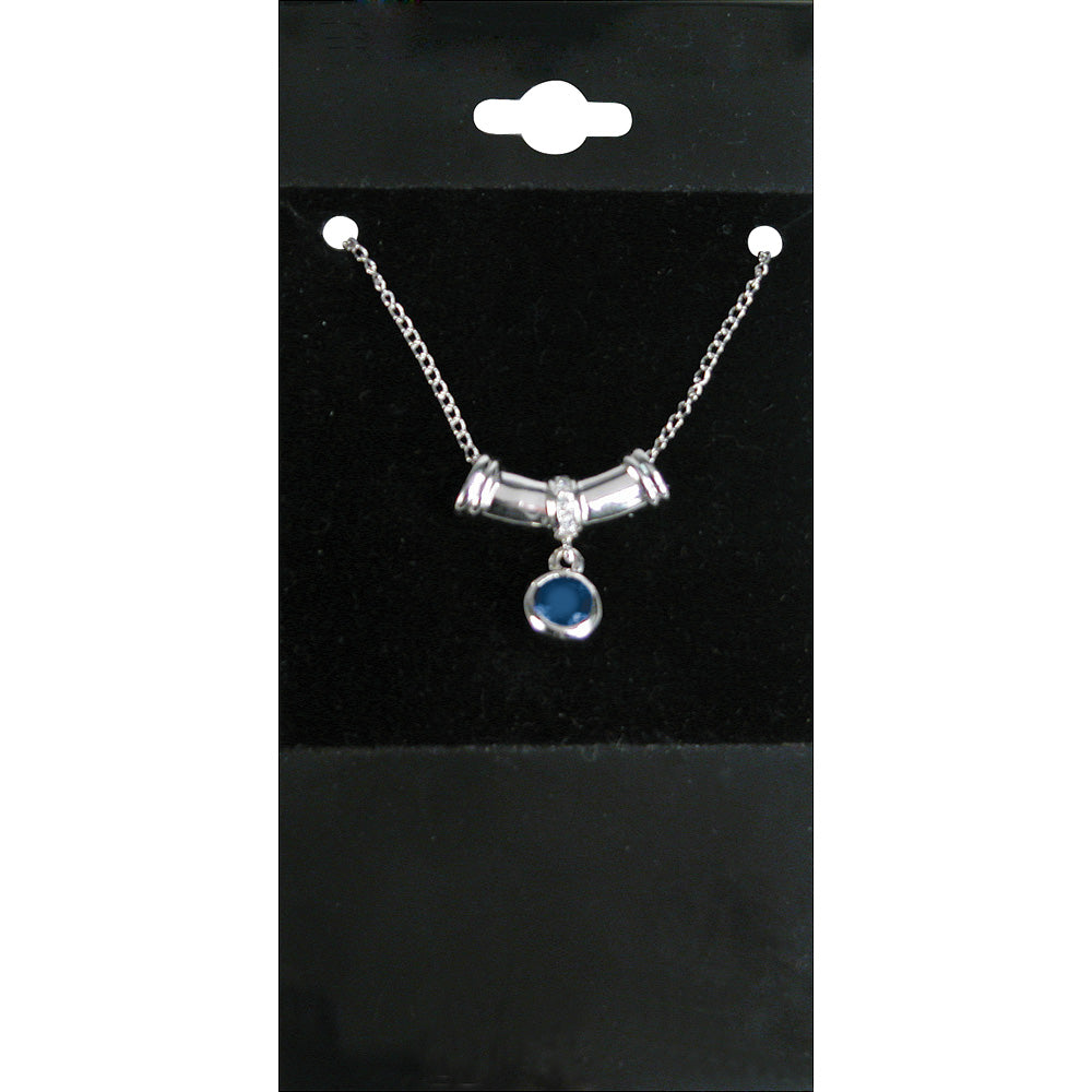 Plastic Jewelry Hanging Card — Earring/Necklace Card — 2 x 4" (51 x 102 mm) — Black