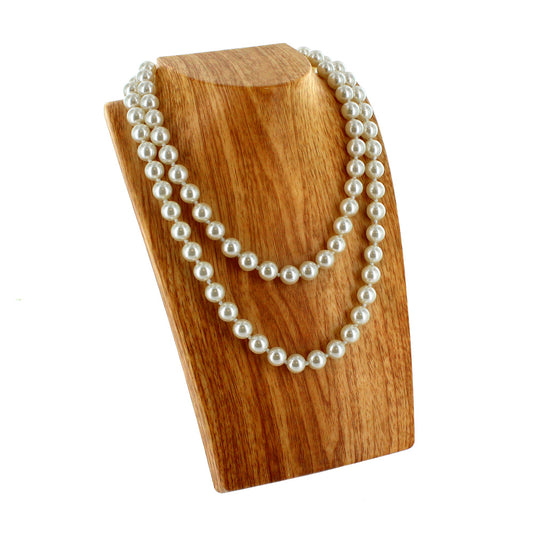 Retractable Neckform — Short — Plastic Wood Pattern
