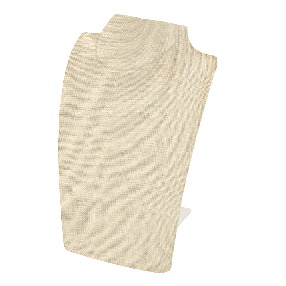 Retractable Neckform — Tall — Beige Linen