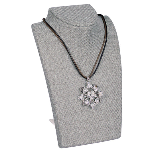 Retractable Neckform — Tall — Grey Linen