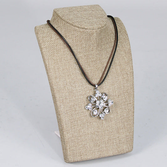 Retractable Neckform — Tall — Burlap