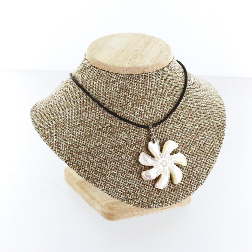 Large Bust — Natural Wood / Burlap (set 35)
