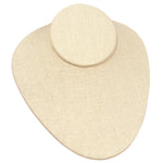 Adjustable Lay-Down Bust — 5 3/4 x 6 1/8 x 4 1/4" H — Beige Linen