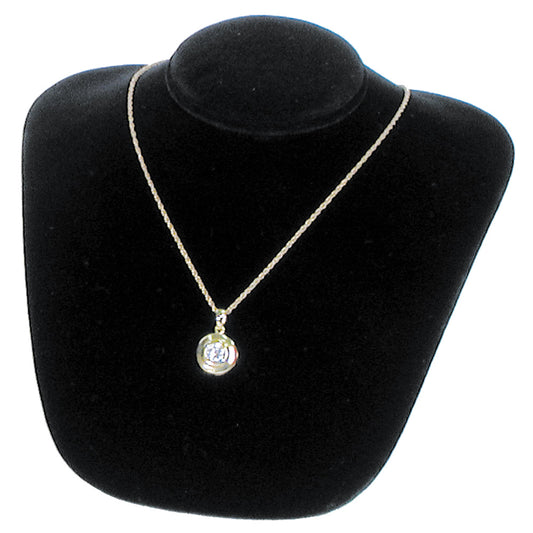 Necklace Bust — Small — 5 3/8" H — Black Velvet