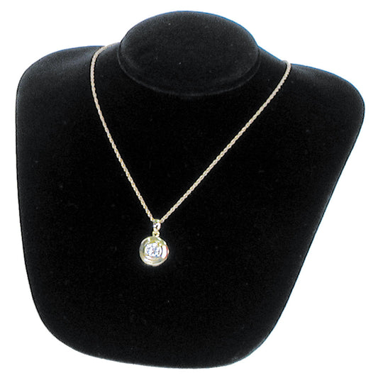 Necklace Bust — Large — 6 1/4" H — Black Velvet