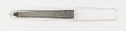 6" Sapphire White Handle Nail File with Plastic Cover (NO UPC)