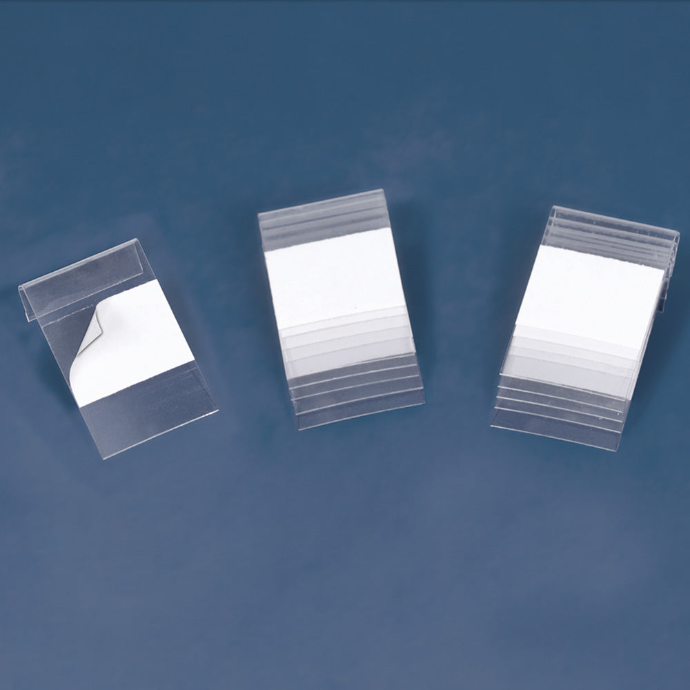 Clear Plastic Hang Tabs — 1″ x 1 5/8″ (25 x 41mm) — Clear