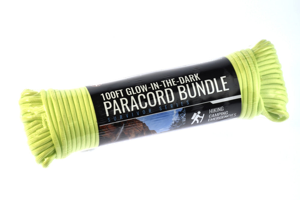 100' x 5/32" Black 7 Strand Paracord, Pull Strength 550 LBS