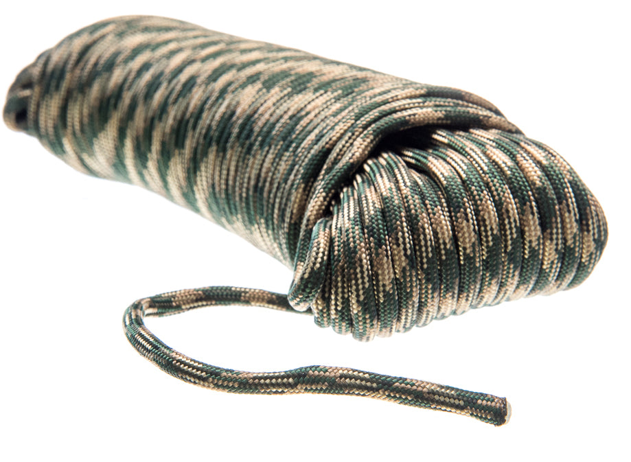 100' x 5/32" Black 7 Strand Paracord, Pull Strength 550 LBS