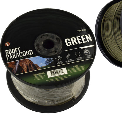 100' x 5/32" Black 7 Strand Paracord, Pull Strength 550 LBS