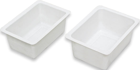 Utility Plastic Bins — White
