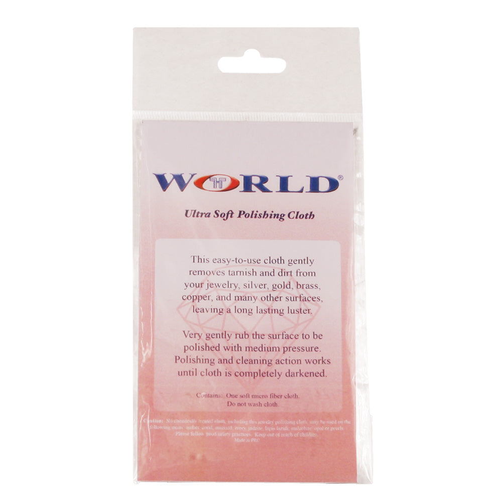 Micro Fiber Polishing Cloth — Small — open 5″ x 6″ (127 x 152mm) — Pink