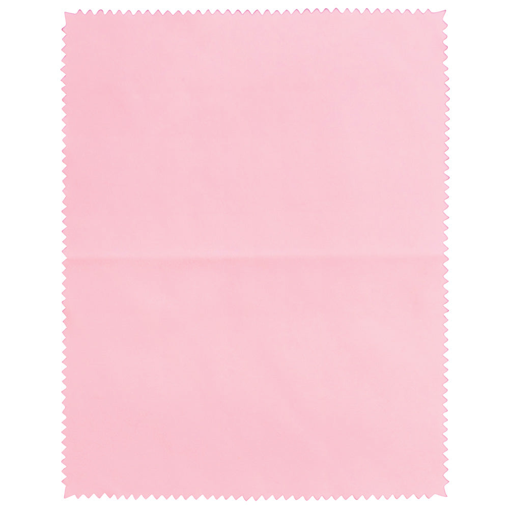 Micro Fiber Polishing Cloth — Large — open 9 3/4″ x 7 3/4″ (248 x 197mm) — Pink