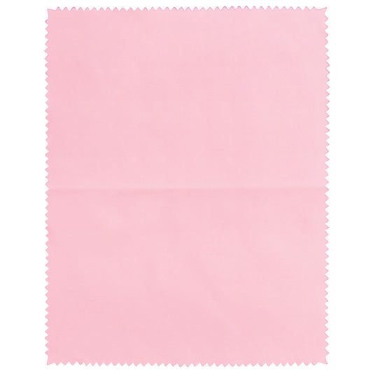 Micro Fiber Polishing Cloth — Large — open 9 3/4″ x 7 3/4″ — Pink