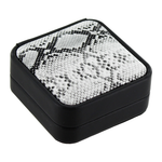 Earring Box - Round Corner - Black Snake