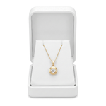 Pendant/Earring Box - Round Corner - White