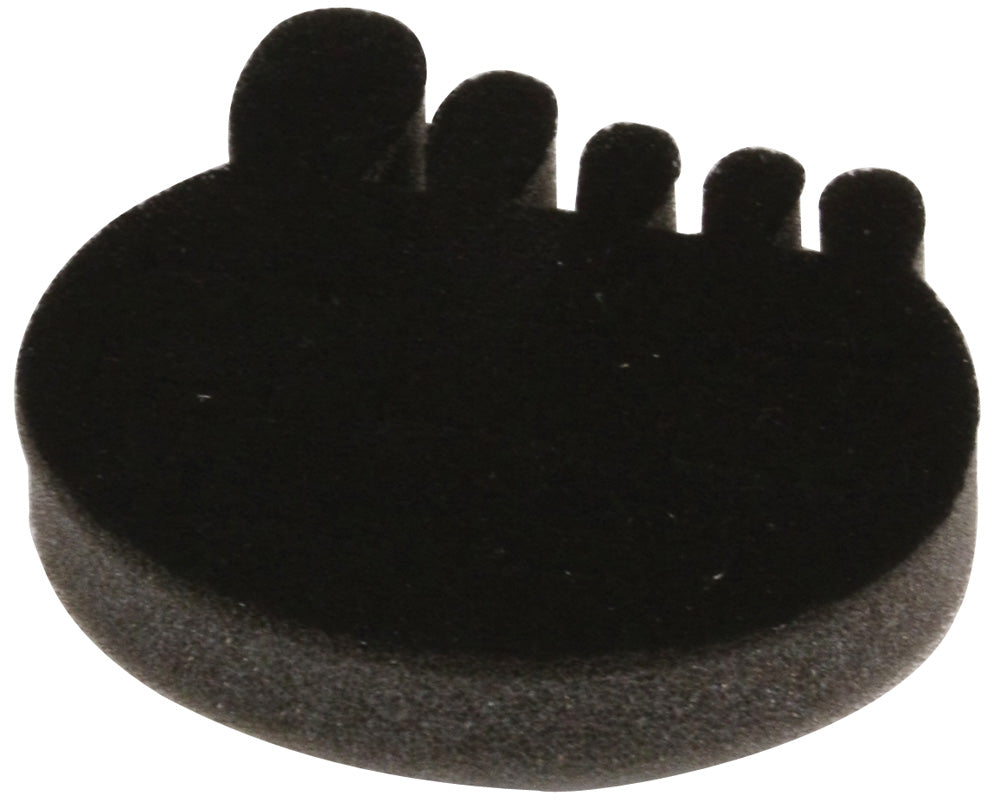8-Slot Toe-Ring Foams — Black
