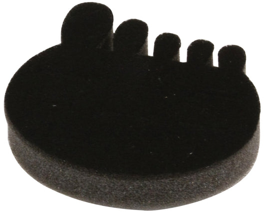 8-Slot Toe-Ring Foams — Black
