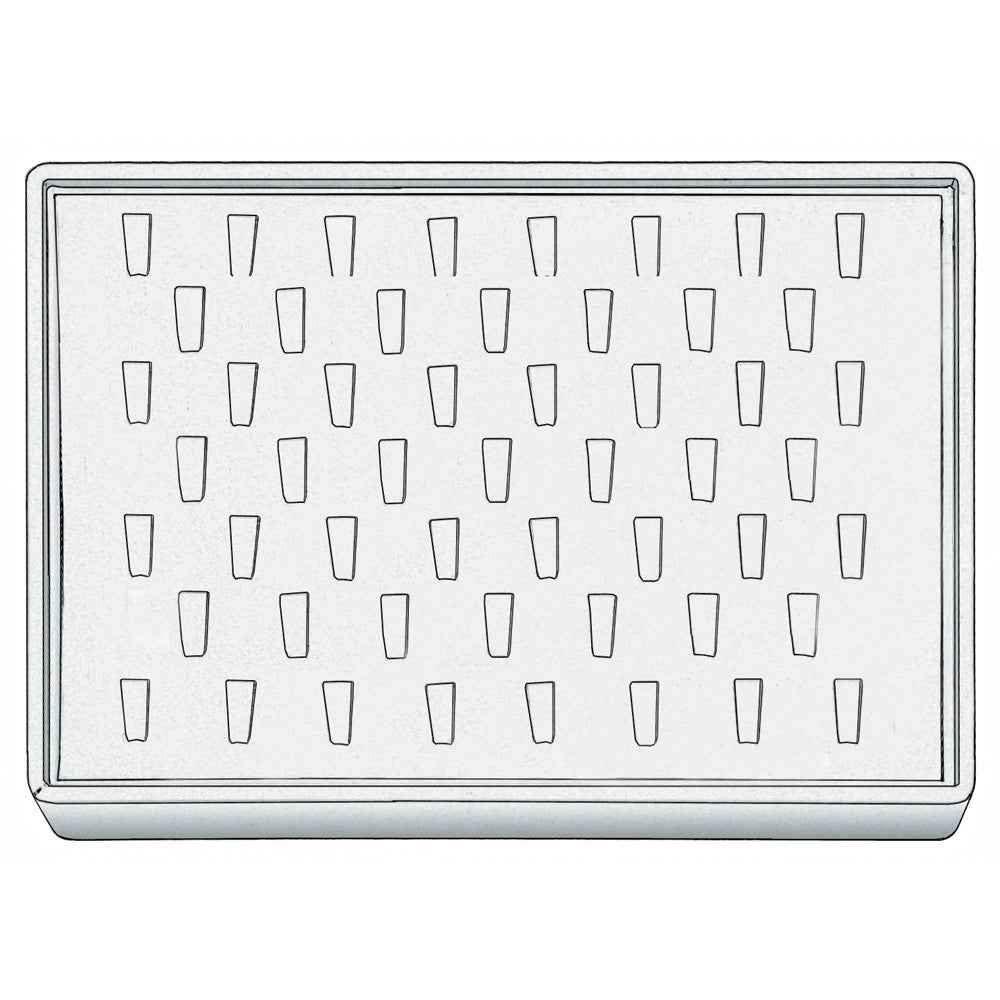 Medium Stackable Trays — Ring (53-Clip) — All White Faux Leather