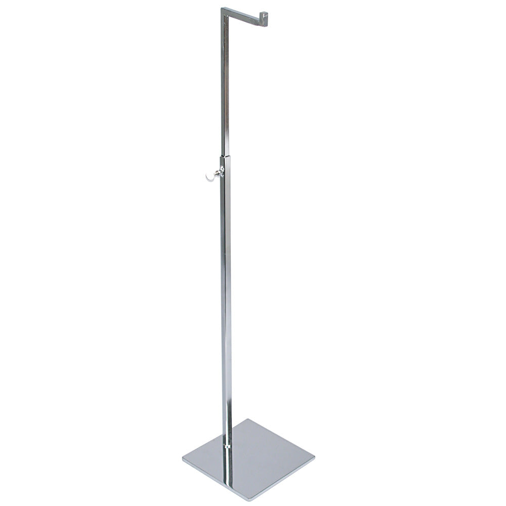 Adjustable Chrome Rack — Single Hook — 5 x 5 x 16~30" H — Chrome