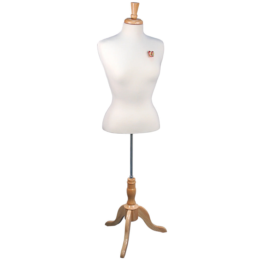Display Jersey Forms — Female Form — Size 6 with Legs — White