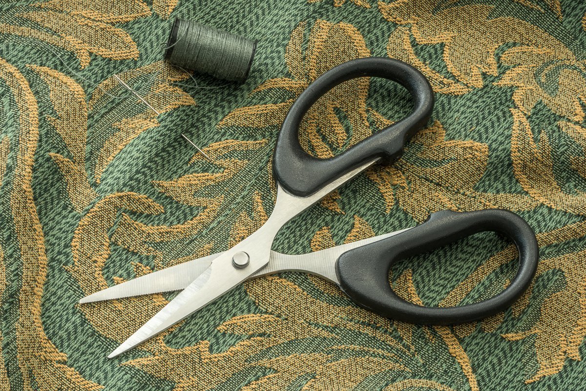 Fishing Line Scissors Stainless Steel Blades With Black Handle