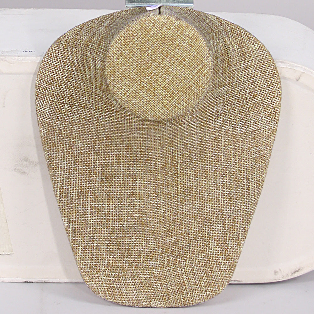 Burlap, Black & White Slatwall Display — 7 x 8 7/8" H (178 x 225mm) — Burlap