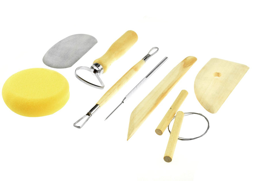 8-Piece Pottery Tool Set in Resealable Pouch/Printed Box