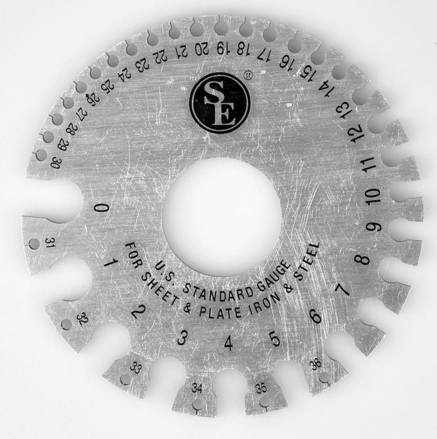 AWG Wire Gauge, .005"-0.325", 0- 36 Gauge,3.5" Dia, For Non Ferrous Metals