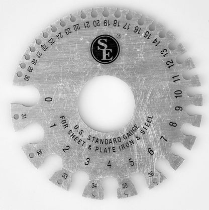 AWG Wire Gauge, .005"-0.325", 0- 36 Gauge,3.5" Dia, For Non Ferrous Metals